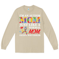 Mushroom LIL Autism Mom Long Sleeve Tee - CowhideDigitalArt