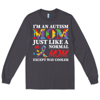 Smoke LIL Autism Mom Long Sleeve Tee - CowhideDigitalArt