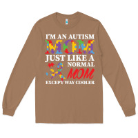 Toasted Coconut LIL Autism Mom Long Sleeve Tee - CowhideDigitalArt
