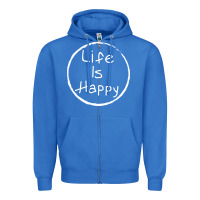 True Royal life is happy Zipper Hoodie - linhVisuals