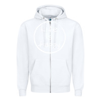 White life is happy Zipper Hoodie - linhVisuals