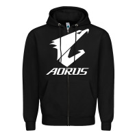 Black papan ibu gigabyte aorus yang lagi baru Zipper Hoodie - linhVisuals