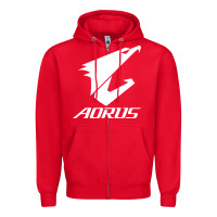 Red papan ibu gigabyte aorus yang lagi baru Zipper Hoodie - linhVisuals
