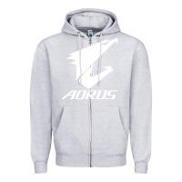 Heather Grey papan ibu gigabyte aorus yang lagi baru Zipper Hoodie - linhVisuals