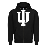 Black Indiana Hoosiers, merch Zipper Hoodie - linhVisuals