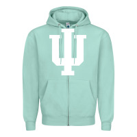Seafoam Indiana Hoosiers, merch Zipper Hoodie - linhVisuals