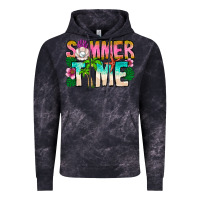 Cloud Black Summer Time Vintage Hoodie - CowhideDigitalArt
