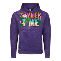 Cloud Purple Summer Time Vintage Hoodie - CowhideDigitalArt