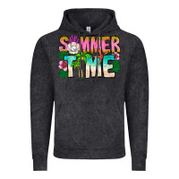 Vintage Black Summer Time Vintage Hoodie - CowhideDigitalArt