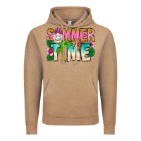 Vintage Coffee Summer Time Vintage Hoodie - CowhideDigitalArt