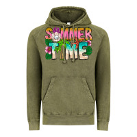 Vintage Olive Summer Time Vintage Hoodie - CowhideDigitalArt