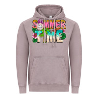 Vintage Zinc Summer Time Vintage Hoodie - CowhideDigitalArt