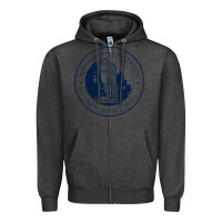 Charcoal Heather monmouth university Zipper Hoodie - linhVisuals