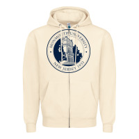 Sandshell monmouth university Zipper Hoodie - linhVisuals