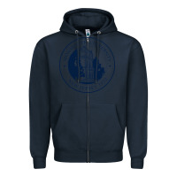 Navy monmouth university Zipper Hoodie - linhVisuals