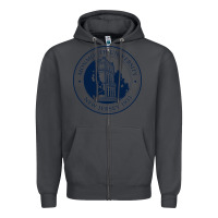 Smoke monmouth university Zipper Hoodie - linhVisuals