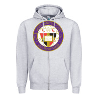 Heather Grey college of the holy cross Zipper Hoodie - linhVisuals