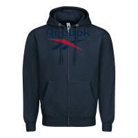 Navy ree-bok-vector-art Zipper Hoodie - linhVisuals