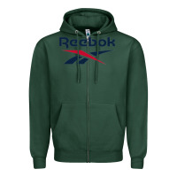 Sports Green ree-bok-vector-art Zipper Hoodie - linhVisuals