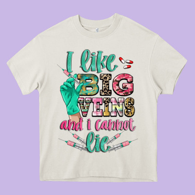 I Like Big Veins And I Cannot Lie Heavy Core Tee Designed By Cowgirlartshop