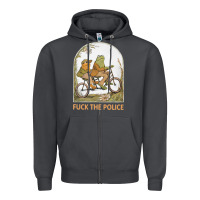 Smoke Frogs And Toad Fucks The Police Zipper Hoodie - linhVisuals