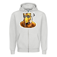 Dove Grey Alf Zipper Hoodie - linhVisuals