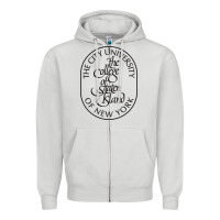Dove Grey College Of Staten Island Zipper Hoodie - linhVisuals