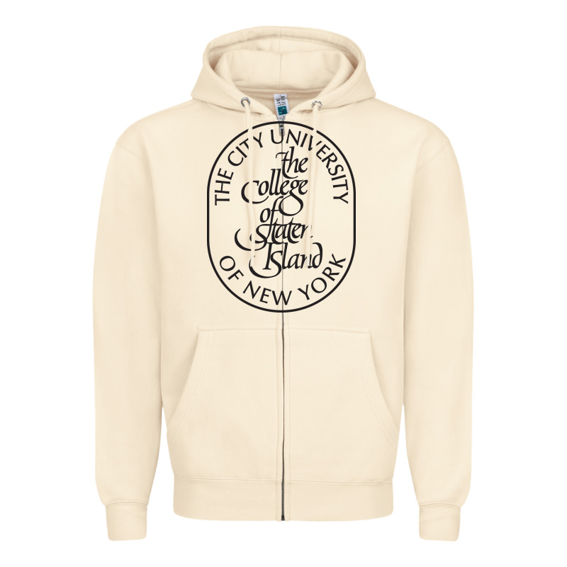 College Of Staten Island Zipper Hoodie by linhVisuals | Teevron