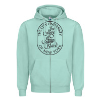Seafoam College Of Staten Island Zipper Hoodie - linhVisuals