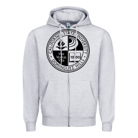 Heather Grey Csu Dominguez Hills Zipper Hoodie - linhVisuals