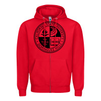 Red Csu Dominguez Hills Zipper Hoodie - linhVisuals