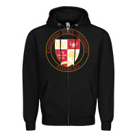 Black Csu Stanislaus Zipper Hoodie - linhVisuals