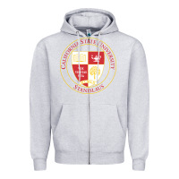 Heather Grey Csu Stanislaus Zipper Hoodie - linhVisuals