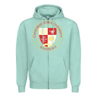 Seafoam Csu Stanislaus Zipper Hoodie - linhVisuals
