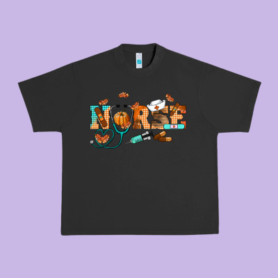 Fall Nurse Urban Heavy Tee Designed By Ranaportraitstore