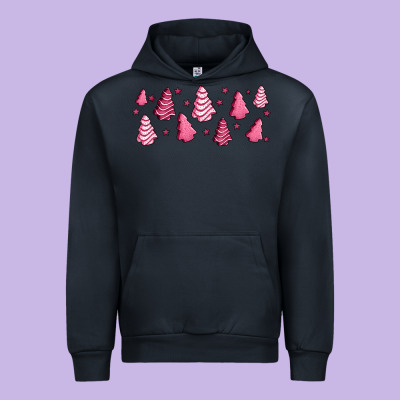 Pink Christmas Cakes Urban Hoodie Designed By Jasminsmagicworld