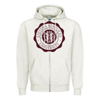 Oatmeal Heather Eastern Kentucky University Zipper Hoodie - linhVisuals
