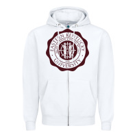 White Eastern Kentucky University Zipper Hoodie - linhVisuals