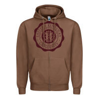 Chestnut Eastern Kentucky University Zipper Hoodie - linhVisuals