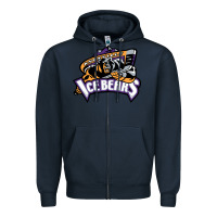 Navy knoxville ice bears Zipper Hoodie - linhVisuals
