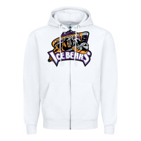 White knoxville ice bears Zipper Hoodie - linhVisuals