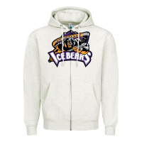 Oatmeal Heather knoxville ice bears Zipper Hoodie - linhVisuals