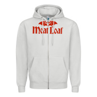 Dove Grey MEAT LOAF Zipper Hoodie - linhVisuals