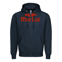 Navy MEAT LOAF Zipper Hoodie - linhVisuals