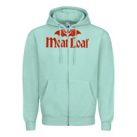 Seafoam MEAT LOAF Zipper Hoodie - linhVisuals