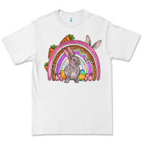 White Easter rainbow Premium Tee - OliviaCreatesArt