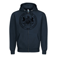 Navy Millersville University Zipper Hoodie - linhVisuals