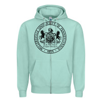 Seafoam Millersville University Zipper Hoodie - linhVisuals