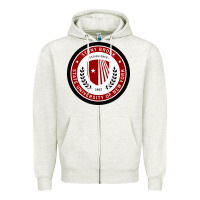 Oatmeal Heather Stony Brook University Zipper Hoodie - linhVisuals