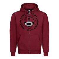 Burgundy Suny Cortland Zipper Hoodie - linhVisuals